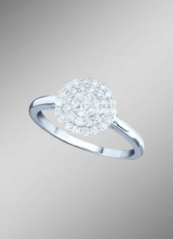 Hochwertig ausgefasster Damenring mit Brillanten