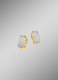 Hochwertige Klappcreolen mit Brillanten-