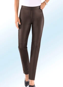 Hose aus softem Nappaleder-Imitat