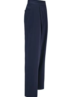 Hose mit Bundfalten in modischer Weite