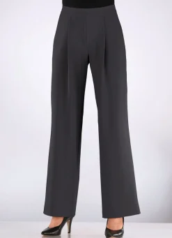 Hose mit Bundfalten in modischer Weite