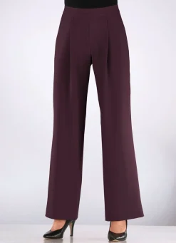 Hose mit Bundfalten in modischer Weite