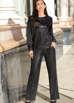 Hose mit funkelnden Pailletten