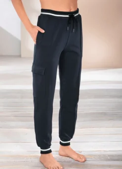 Hose mit kontrastfarbenem Dehnbund