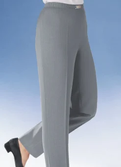 Hose mit Metallzier am Bund in 8 Farben