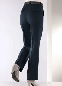 Hose mit rückwärtigen Dehnbundeinsätzen