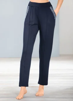 Hose mit Schmucksteinzier