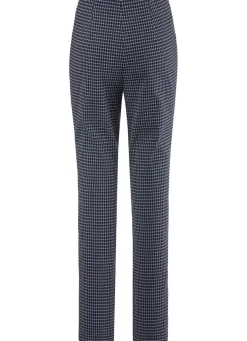 Hose mit trendiger Hahnentritt-Dessinerung