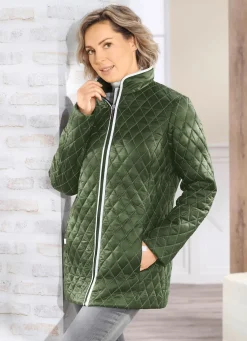 Jacke mit Rautenstepp