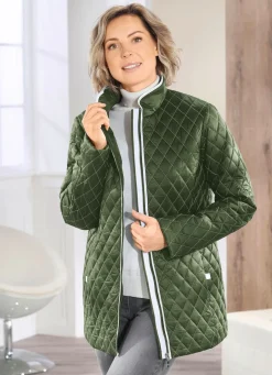 Jacke mit Rautenstepp