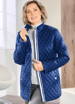 Jacke mit Rautenstepp