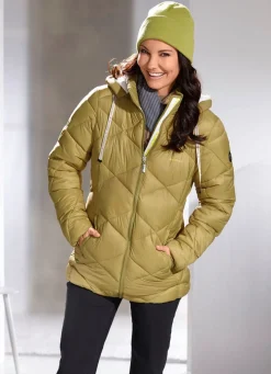 Jacke mit Rautenstepp