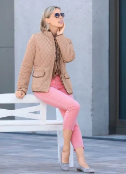 Jacke mit Rautenstepp