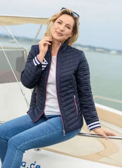 Jacke mit Reißverschlussleiste