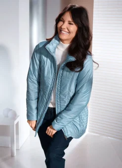 Jacke mit Smokeinsätzen