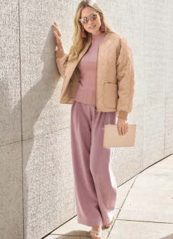 Jacke mit trendgenauem Rautenstepp