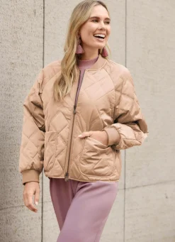 Jacke mit trendgenauem Rautenstepp