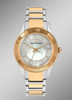 Jacques Lemans Quartz-Damenuhr - Eleganz in Bicolor