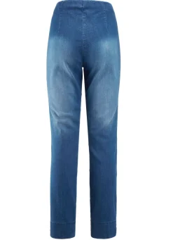 Jeans mit abgesteppten Biesen