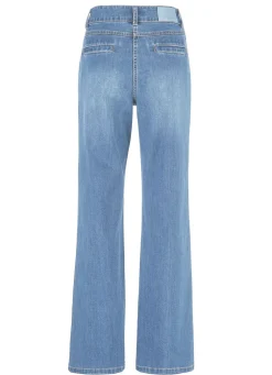 Jeans mit Bundfalten