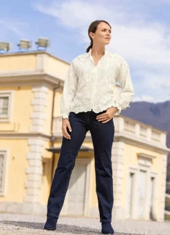 Jeans mit elastischem Formbund