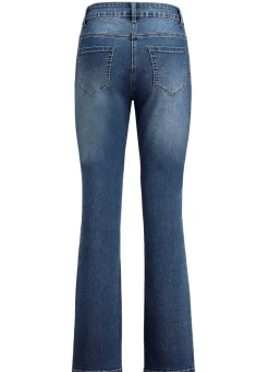 Jeans mit leicht ausgestellter Beinweite