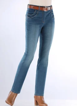 Jeans mit raffinierter Taschenlösung