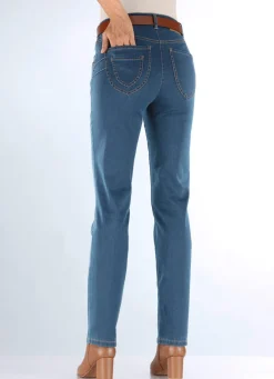 Jeans mit raffinierter Taschenlösung