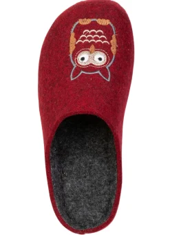 Klassische Damen-Hausschuhe, aus Filzmaterial