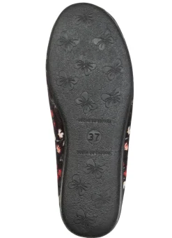 Klassische Damen-Hausschuhe, mit Gummizug