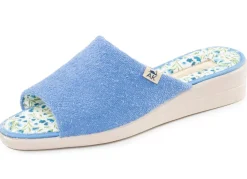 Klassische Damen-Hausschuhe, aus Textilmaterial