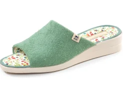 Klassische Damen-Hausschuhe, aus Textilmaterial