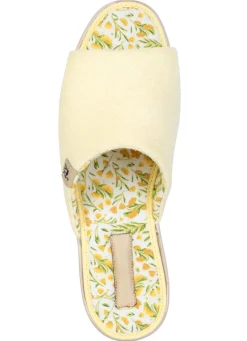 Klassische Damen-Hausschuhe, aus Textilmaterial