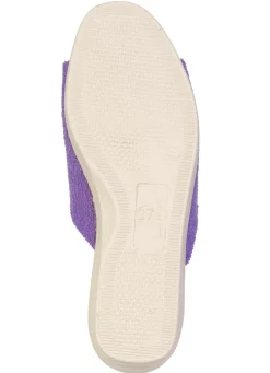 Klassische Damen-Hausschuhe, aus Textilmaterial