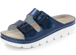 Klassische Damen-Pantoletten, mit verstellbaren Schließen