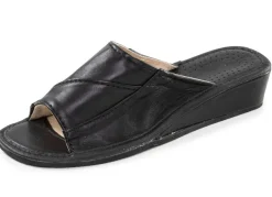 Klassische Damen-Pantoletten, aus Leder