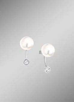 Klassische Ohrstecker mit Süßwasser-Zuchtperlen