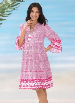 Kleid aus Viskose, allover dessiniert