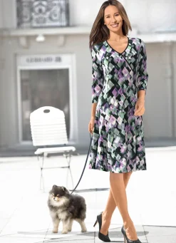 Kleid in Wickeloptik