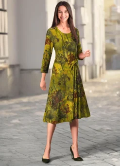 Kleid mit farbbrillantem Druck