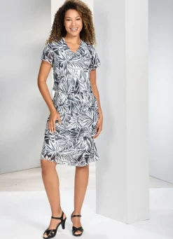 Kleid mit Floral-Dessin