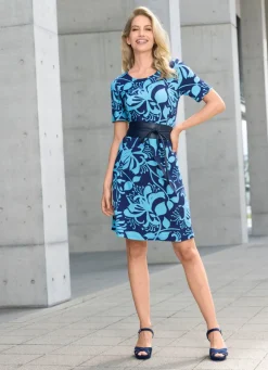 Kleid mit Floral-Druck