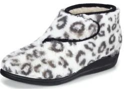 Klett-Stiefelette aus kuscheligem Plüsch