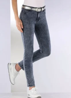 Knöchellange, figurformende Jeans