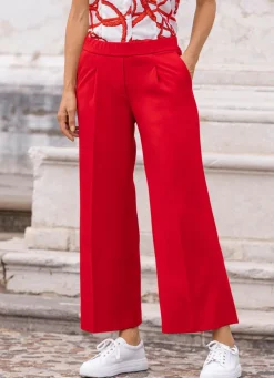 Knöchellange Hose mit weitem Bein