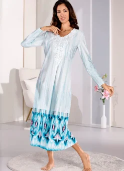 Knöchellanges Laurina Nachthemd mit Motivspitze