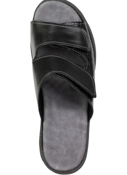 Komfortable Damen-Pantoletten, Weite K, mit Klettverschluss