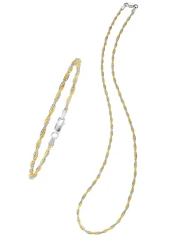 Kordelketten-Schmuckset, 2-teilig