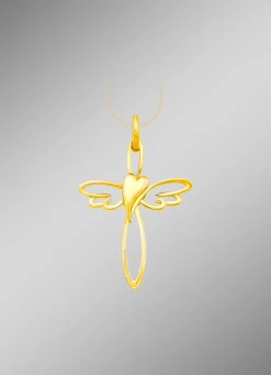 Kreuz mit Herz Anhänger