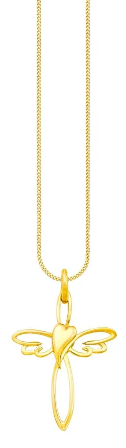 Kreuz mit Herz Anhänger